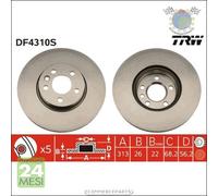 Kit coppia dischi freno TRW Anteriore per FORD GALAXY SEAT ALHAMBRA VW TRANSPOR