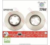 Kit coppia dischi freno TRW Anteriore per FORD TRANSIT TOURNEO #fc