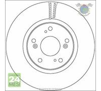 Kit coppia dischi freno TRW Anteriore per HONDA CIVIC IX X