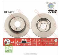 Kit coppia dischi freno TRW Anteriore per HYUNDAI i20