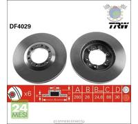 Kit coppia dischi freno TRW Anteriore per ISUZU TROOPER OPEL MONTEREY B A FRONT