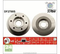 Kit coppia dischi freno TRW Anteriore per IVECO DAILY III II