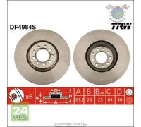 Kit coppia dischi freno TRW Anteriore per IVECO DAILY III VI IV V
