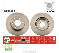Kit coppia dischi freno TRW Anteriore per IVECO DAILY III VI IV V #di