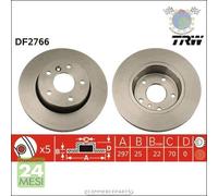 Kit coppia dischi freno TRW Anteriore per LAND ROVER RANGE II