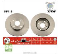 Kit coppia dischi freno TRW Anteriore per MAZDA MX-5