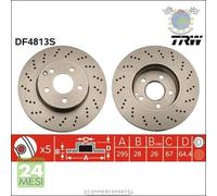Kit coppia dischi freno TRW Anteriore per MERCEDES CLASSE C 250 230 220 200 180