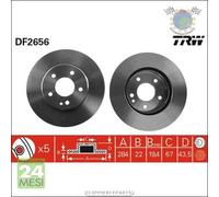 Kit coppia dischi freno TRW Anteriore per MERCEDES CLASSE C 280 230 220 200 180