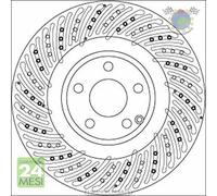 Kit coppia dischi freno TRW Anteriore per MERCEDES SLK 350 250 200