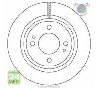 Kit coppia dischi freno TRW Anteriore per MITSUBISHI MIRAGE VI