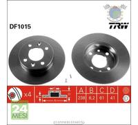 Kit coppia dischi freno TRW Anteriore per RENAULT TWINGO SUPER RAPID CLIO 5