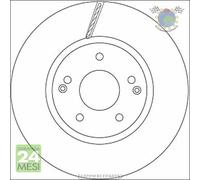 Kit coppia dischi freno TRW Anteriore per SSANGYONG KORANDO ACTYON