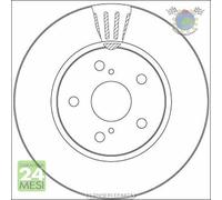 Kit coppia dischi freno TRW Anteriore per TOYOTA COROLLA C-HR