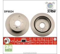 Kit coppia dischi freno TRW Posteriore per CHEVROLET CAPTIVA OPEL ANTARA A