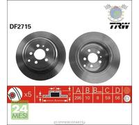 Kit coppia dischi freno TRW Posteriore per CITROEN EVASION FIAT ULYSSE LANCIA Z