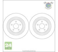 Kit coppia dischi freno TRW Posteriore per FORD KUGA
