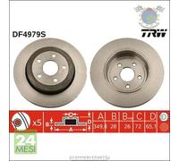 Kit coppia dischi freno TRW Posteriore per JEEP GRAND CHEROKEE III