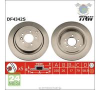 Kit coppia dischi freno TRW Posteriore per LAND ROVER RANGE I DISCOVERY IV