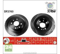 Kit coppia dischi freno TRW Posteriore per MAZDA MX-5 MX-3 323