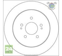 Kit coppia dischi freno TRW Posteriore per MITSUBISHI GRANDIS