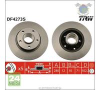 Kit coppia dischi freno TRW Posteriore per NISSAN PRIMASTAR OPEL VIVARO A RE #bp