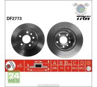 Kit coppia dischi freno TRW Posteriore per OPEL VECTRA B SAAB 9-5 9-3 900