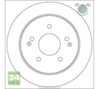 Kit coppia dischi freno TRW Posteriore per SSANGYONG KORANDO ACTYON