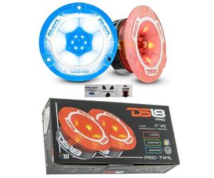 kit coppia DS18 PRO-TW1L super tweeter rgb da 9,6 cm 4 ohm 103 db spl