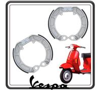 KIT COPPIA DUE GANASCE CEPPI FRENO FRENI ANTERIORI + POSTERIORI PER PIAGGIO VESPA PK 50-50 XL - VESPA PK 125 - PK 125 XL ORIGINALE PIAGGIO.