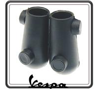 KIT COPPIA DUE SCARPETTE SCARPINI PIEDINI PIEDINO GOMMINI GOMMINO CAVALLETTO COMPATIBILE CON PIAGGIO VESPA 50 - PIAGGIO VESPA 50 SPECIAL - PIAGGIO VESPA 90 - VESPA 125 PRIMAVERA - VESPA ET3.