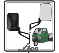 KIT COPPIA DUE SPECCHIETTI SPECCHIO SPECCHI SPECCHIETTO RETROVISORI SINISTRO E DESTRO PER PIAGGIO APE TM 703 - APE 602 - APE POKER ORIGINALI PIAGGIO