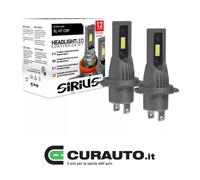 KIT COPPIA LAMPADE FARI LED H7 SHORT PER AUTO MOTO 12V 13W 6000K XL SIRIUS HIGH