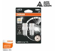 KIT COPPIA LAMPADE LAMPADINE LED P21W GIALLE 12V 4 ANNI DI GARANZIA