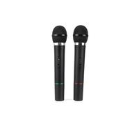 KIT COPPIA MICROFONI PROFESSIONALI WIRELESS CON CENTRALINA VHF BICANALI AT-306