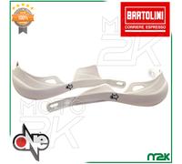 KIT COPPIA PARAMANI BIANCHI DESERT UNIVERSALI MOTO CROSS ENDURO MOTARD OFF ROAD