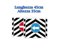 KIT COPPIA PARASPRUZZI UNIVERSALI CON SEGNALI COMPLETI DI VITI E STAFFE 45X35