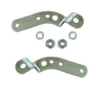 KIT COPPIA PIASTRA PORTA SPECCHI DX + SX CROMATA COMPATIBILE PER VESPA SPECCHIETTI DESTRA + SINISTRO