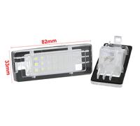 Kit Coppia Plafoniere Luci Targa Led Duster Dopo 2010 12V 3W Canbus Bianca E9