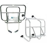 KIT COPPIA PORTAPACCHI ANTERIORE POSTERIORE CROMATO CUPPINI PER PX 125 150 200 TUTTE