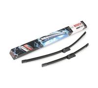 KIT COPPIA SPATOLE SPAZZOLE TERGI BOSCH AEROTWIN A295S RENAULT TWINGO II