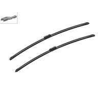 KIT COPPIA SPATOLE SPAZZOLE TERGI BOSCH AEROTWIN A640S FORD FOCUS III DAL 01.11>
