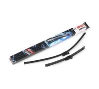 KIT COPPIA SPATOLE SPAZZOLE TERGI BOSCH AEROTWIN AM466S FIAT PUNTO 199 01.12>