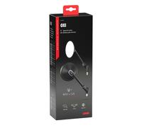 2 specchietti moto omologati 10mm avvitamento DX Nero opaco Attacco a manubrio