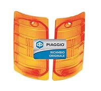 KIT COPPIA TRASPARENTE PLASTICA PLASTICHE GEMMA GEMME VETRINO VETRINI FRECCIA FRECCE INDICATORE DI DIREZIONE ANTERIORE PER PIAGGIO 703.