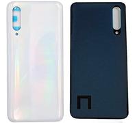 (KIT) Copri Batteria + biadesivo compatibile con XIAOMI MI A3 / MI CC9E M1906F9SH M1906F9S Ricambio n.1 Vetro Posteriore Back Cover Retro Scocca + adesivo Bianco