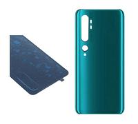 (KIT) Copri Batteria + biadesivo compatibile con Xiaomi Mi CC9 Pro/Mi Note 10 / Mi Note 10 Pro Ricambio Vetro Posteriore Back Cover Retro Scocca + adesivo green