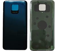 (KIT) Copri Batteria + biadesivo compatibile con XIAOMI REDMI NOTE 9 PRO/NOTE 9S M2003J6B2G Ricambio Vetro Posteriore Back Cover Retro Scocca + adesivo (Blu)