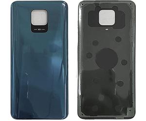 (KIT) Copri Batteria + biadesivo compatibile per XIAOMI REDMI NOTE 9 PRO/NOTE 9S M2003J6B2G Ricambio Vetro Posteriore Back Cover Retro Scocca + adesivo (Grey)