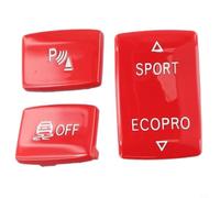 Kit Copri Pulsanti per BMW per Serie 1 2 3 4 GT Kit Copri Pulsanti | Include 3 per copertura completa, tasti per sport ed ESP, misura precisa come da foto
