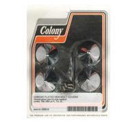 Kit copribulloni testa pike cromato Colony L85-17 Big Twin 92-22 XL 08-12 XR1200